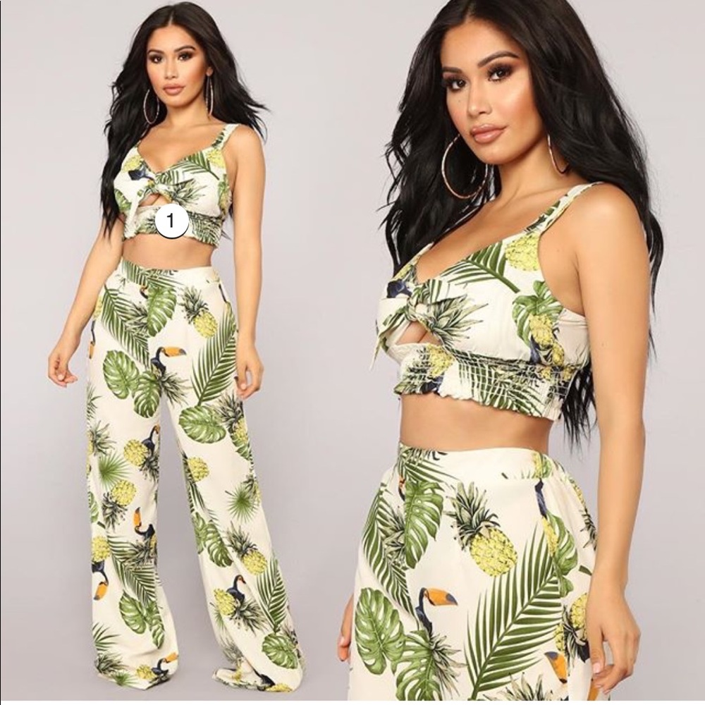 Tropical Pants Set | Fashion Nova